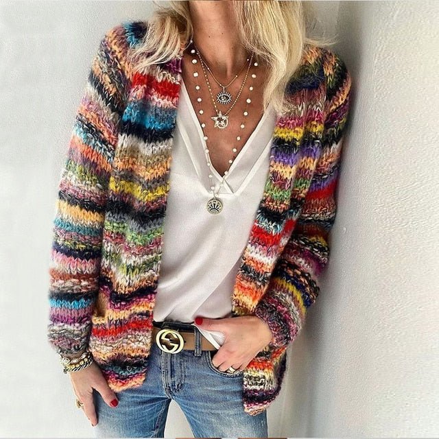 Cleo™ | Cardigan multicolore